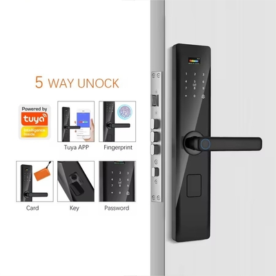 Glomarket Tuya Smart Security Fechadura Digital de Portas Biométrica De Impressões Digitais Manutenção Fechadura Inteligente Hotel Apartamento Quarto Fechadura Preço da Fábrica