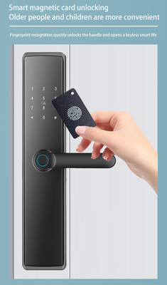 Glomarket Apartamento Bloqueio de quarto impressão digital Smart Lock Porta Bloqueio Ble Password Keyless App Control Bloqueio de porta digital