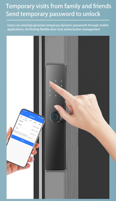 Glomarket Apartamento Bloqueio de quarto impressão digital Smart Lock Porta Bloqueio Ble Password Keyless App Control Bloqueio de porta digital