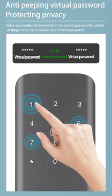 Glomarket Apartamento Bloqueio de quarto impressão digital Smart Lock Porta Bloqueio Ble Password Keyless App Control Bloqueio de porta digital