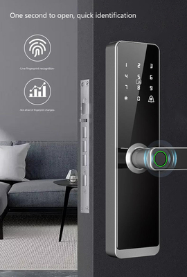 Glomarket Wholesale Factory Price Inteligente Segurança de Impressão Fingerprint Handle Lock Keyless Digital Hotel Tuya App Smart Digital Door Lock