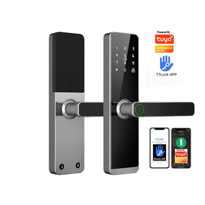 Glomarket Wholesale Factory Price Inteligente Segurança de Impressão Fingerprint Handle Lock Keyless Digital Hotel Tuya App Smart Digital Door Lock
