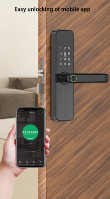 Glomarket Tuya Fechadura de porta inteligente Quarto de dormir Casa Impressão digital biométrica de dedos Mão inteligente Fechaduras eletrônicas