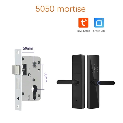 Glomarket Tuya TTlock Impressão digital Password Apartamento Quarto Doméstico Cerraduras Inteligentes Segurança Smart Fechadura de Porta de Madeira