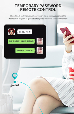 Glomarket Tuya TTlock Impressão digital Password Apartamento Quarto Doméstico Cerraduras Inteligentes Segurança Smart Fechadura de Porta de Madeira