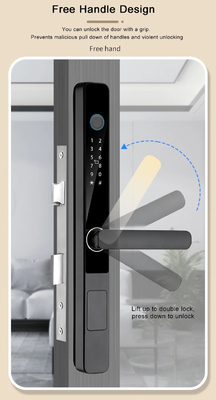 Glomarket Smart Tuya Fechadura de porta à prova d'água Fechadura deslizante Impressão digital Senha Controle remoto Máquina de comando Eletrônico Fechadura inteligente