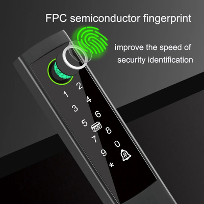 Glomarket Ponte quebrada fechadura inteligente alta gama inteligência liga de zinco Tuya Wifi impressão digital fechadura à prova d'água porta