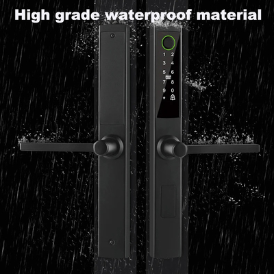 Glomarket Ponte quebrada fechadura inteligente alta gama inteligência liga de zinco Tuya Wifi impressão digital fechadura à prova d'água porta
