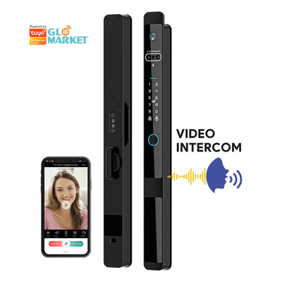 Glomarket Tuya 3d Face Cerradura Inteligente Automática Elétrica Wifi Câmera Impressão digital de dedos Fechadura de porta inteligente