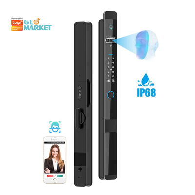 Glomarket Tuya 3d Face Cerradura Inteligente Automática Elétrica Wifi Câmera Impressão digital de dedos Fechadura de porta inteligente