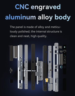 Glomarket Tuya 3d Face Cerradura Inteligente Automática Elétrica Wifi Câmera Impressão digital de dedos Fechadura de porta inteligente