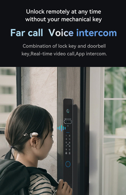 Glomarket Tuya 3d Face Cerradura Inteligente Automática Elétrica Wifi Câmera Impressão digital de dedos Fechadura de porta inteligente