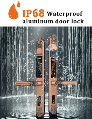 Glomarket Courtyard Villa Gate Lock High Security Waterproof Inteligente Impressão digital dupla Password Smart Lock