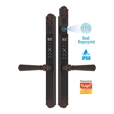 Glomarket Courtyard Villa Gate Lock High Security Waterproof Inteligente Impressão digital dupla Password Smart Lock