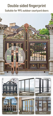 Glomarket Courtyard Villa Gate Lock High Security Waterproof Inteligente Impressão digital dupla Password Smart Lock