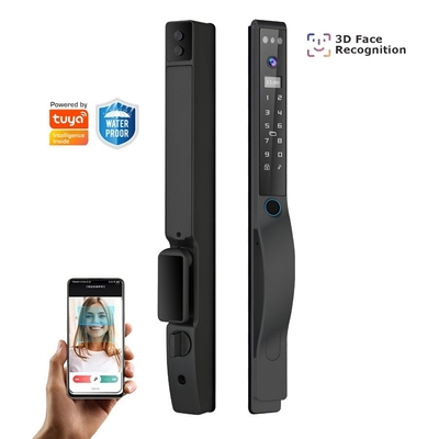 Glomarket Outdoor Eletrônico Sem Chave Reconhecimento Facial 3D Tuya Cartão de Senha Digital Fechadura De Porta Impermeável Impressão Digital Fechadura Inteligente