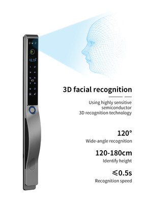 Glomarket Outdoor Eletrônico Sem Chave Reconhecimento Facial 3D Tuya Cartão de Senha Digital Fechadura De Porta Impermeável Impressão Digital Fechadura Inteligente