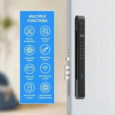Glomarket Área exterior impermeável Ip68 Digital Eletrônica Tuya fechaduras inteligentes impressão digital Alumínio aço fechadura de porta de vidro deslizante
