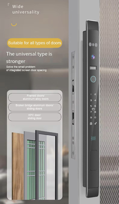 Glomarket Automático 3d Face Smart Lock Com Câmera de Segurança Biométrica Impressão Digital Porta Deslizante Tuya Smart Door Lock