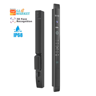 Glomarket Automático 3d Face Smart Lock Com Câmera de Segurança Biométrica Impressão Digital Porta Deslizante Tuya Smart Door Lock