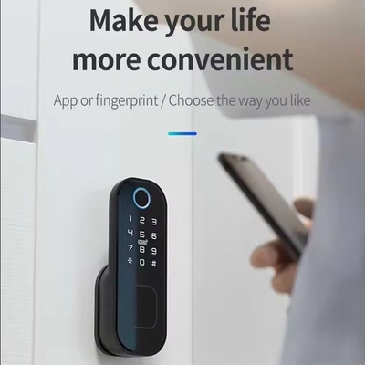 Glomarket Smart Home Waterproof Smart Electric Rim Lock com Tuya APP Control WIFI Portão de porta exterior Smart Lock impressão digital