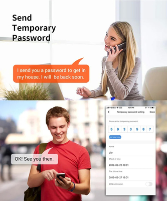Glomarket Tuya Waterproof Digital TTLock Desbloqueio remoto Bloqueio inteligente de impressão digital de dois lados