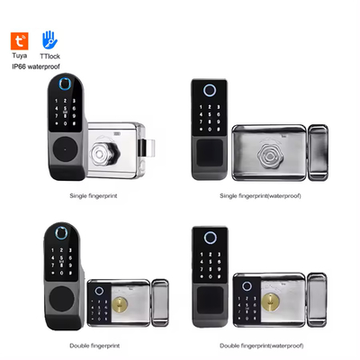 Glomarket Tuya Waterproof Digital TTLock Desbloqueio remoto Bloqueio inteligente de impressão digital de dois lados