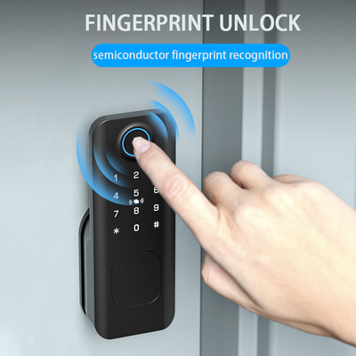 Glomarket Segurança exterior chave digital inteligente impressão digital senha porta fechada de borda inteligente para porta porta da frente