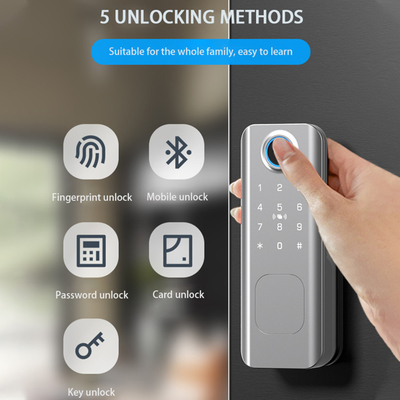 Glomarket Segurança exterior chave digital inteligente impressão digital senha porta fechada de borda inteligente para porta porta da frente
