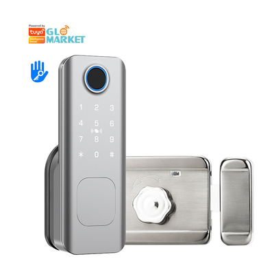 Glomarket Segurança exterior chave digital inteligente impressão digital senha porta fechada de borda inteligente para porta porta da frente