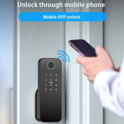 Glomarket Outdoor Eletrônico Smart Fingerprint Password Digital Lock Tuya Ttlock Smart Door Lock