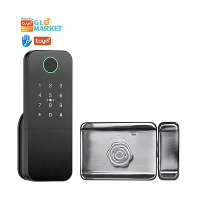 Glomarket Outdoor Eletrônico Smart Fingerprint Password Digital Lock Tuya Ttlock Smart Door Lock