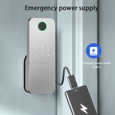 Glomarket Outdoor Eletrônico Smart Fingerprint Password Digital Lock Tuya Ttlock Smart Door Lock