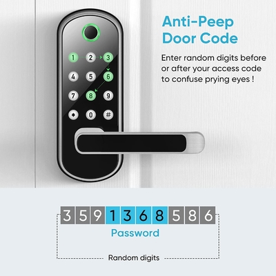 Glomarket Smart Home Segurança Fechadura Digital Tuya Wifi Keyless impressão digital Biométrica fechadura de porta inteligente