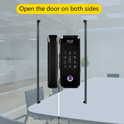 Glomarket Smart Tuya Wifi Glass Door Lock Impressão digital do teclado Password Lock Linkage inteligente Desbloqueio remoto