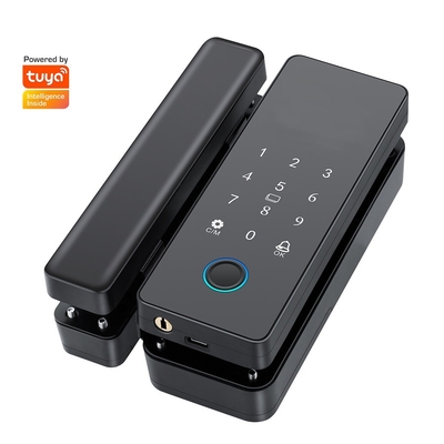 Glomarket Tuya Smart Glass Door Lock Biometric Fingerprint BLE Smart Electronic Lock Para escritório Porta de vidro