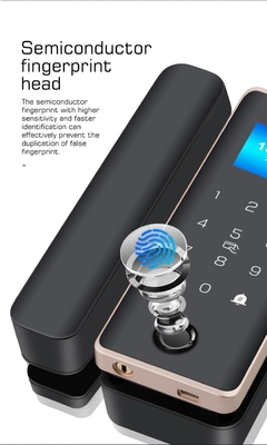 Glomarket Smart Glass Door Lock Wifi Remote Control Tuya app Office Lock Card Digital Biometric Fingerprint Fechadura de porta