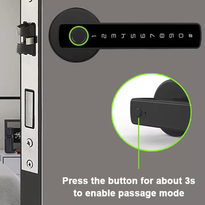 Glomarket Tuya Ble Smart Lock Segurança Eletrônica Sem Chave Smart Door Handle Lock Bloqueio de Sala Interior