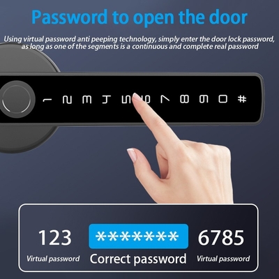 Glomarket Tuya Ble Smart Lock Segurança Eletrônica Sem Chave Smart Door Handle Lock Bloqueio de Sala Interior