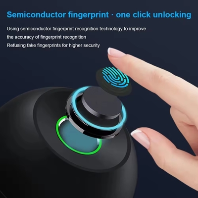 Glomarket Wholesale Inteligente Boto Redondo Bloqueio Bloqueio Sem Chave Smart Portão Manubrio Bloqueio Tuya App Controle Smart Fingerprint Bloqueio Portão