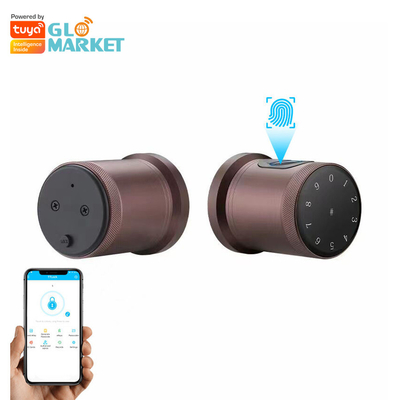 Glomarket New Style Tuya App Control Smart Lock Porta impressão digital senha Casa Hotel Apartamento Eletrônico Smart Door Knob Lock