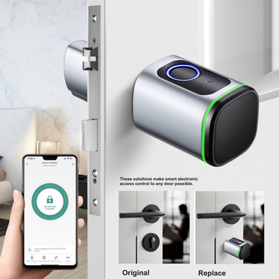Glomarket Home Smart Door Lock Ttlock Smart Fingerprint Card Key Desbloqueio Ajustável de cilindro Euro Smart Lock Tuya App Door Lock