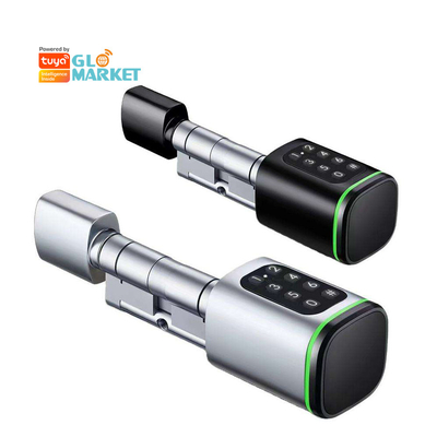 Glomarket Tuya Ttlock Smart Digital Keyless Door Lock Cylinder Combinação Password &amp; Card Bloqueio Eletrônico Cylinders Smart Lock