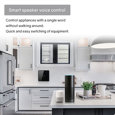 Glomarket Smart EU/UK 1-4Gang Wall Switch WIFI/Zigbee Panel de vidro Light Switch Tuya Smart Switch com Google Alexa