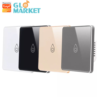 Glomarket Tuya Smart Glass Touch Button Wifi Smart Boiler Switch Alexa Controle de voz EU Standard Switch aquecedor de água
