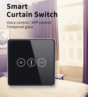 Smart Curtain Switch Wifi/Zigbee Voice Control Google Assistant Smart EU Standard Touch Screen Switch APP Switch de porta de garagem