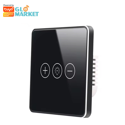 Luz sem fio de Wi-Fi do redutor do interruptor de Crystal Panel Touch Wall Smart do vidro do interruptor esperto de Glomarket Tuya Wifi para o Smart Home