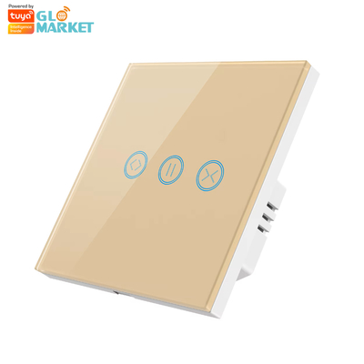 Glomarket Tuya WiFi Smart Touch Screen Switch Cortina Rolante Obturador Porta Switch Elétrico Painel de Cortina APP Controle remoto