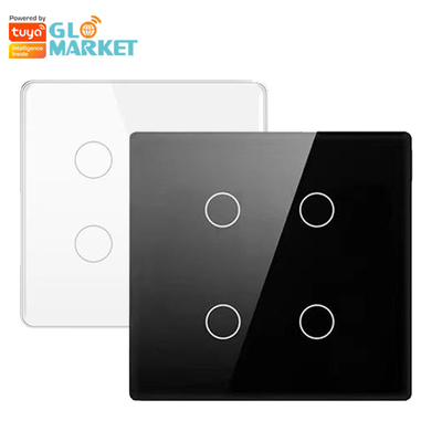 Glomarket Smart Wifi Brasil 118*124 Switch Trabalhar com Google Alexa Assistente Tuya Smart Light Switch para Casa