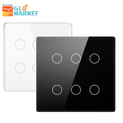 Glomarket Smart Wifi Brasil 118*124 Switch Trabalhar com Google Alexa Assistente Tuya Smart Light Switch para Casa